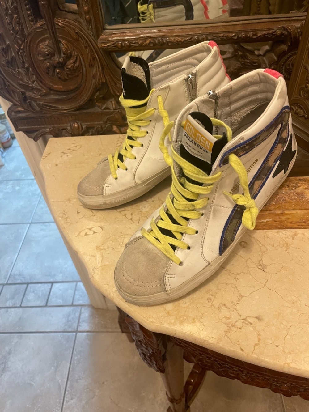 Golden Goose Sneakers, Italy,High top,ZippersSize 8.5